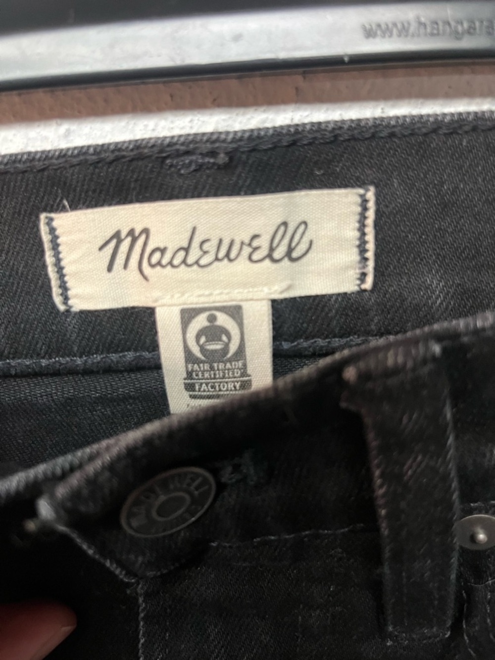 Madewell Black High-Rise Flared Jeans - Picture 2 of 6